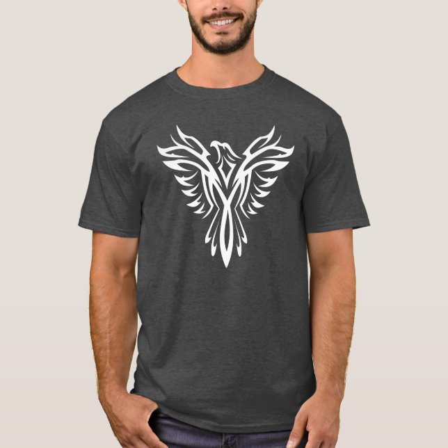 T-tröja för vitörnAquila stam- tatuering Tee Shirt (Framsida)