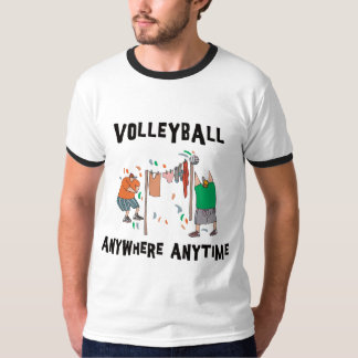 T-tröja för volleyboll någonstans när som helst tee shirt