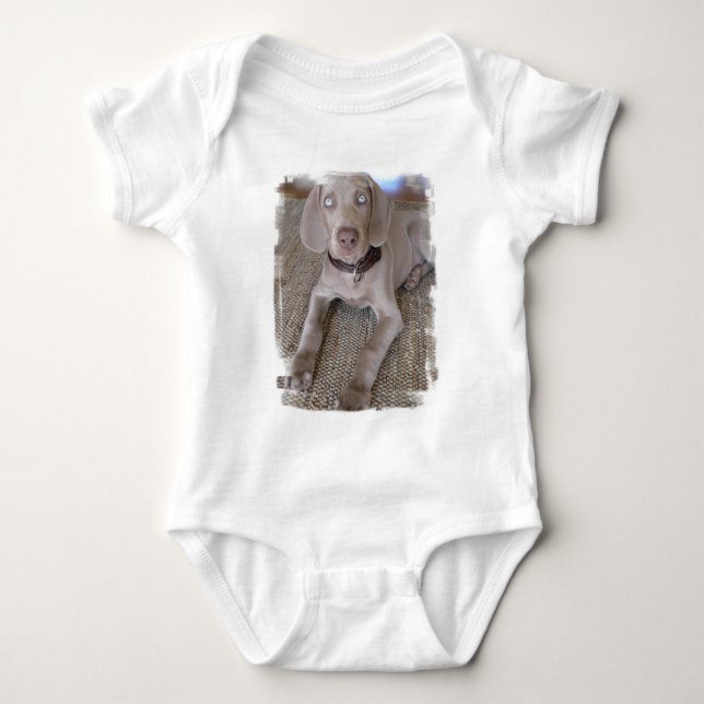 T-tröja för Weimaraner valpbaby Tröja (Framsida)