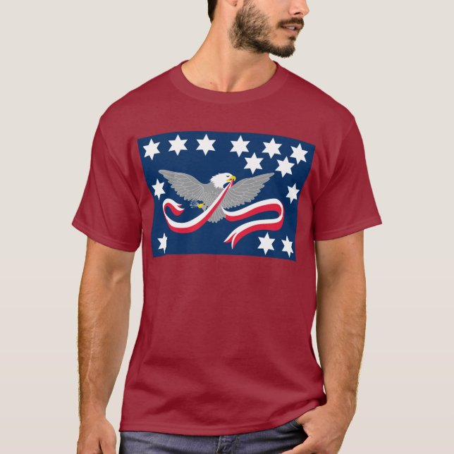 T-tröja för Whiskeyrevoltflagga T Shirt (Framsida)