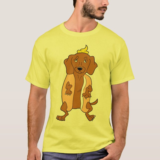 T-tröja för Wienerhundtax T Shirt (Framsida)
