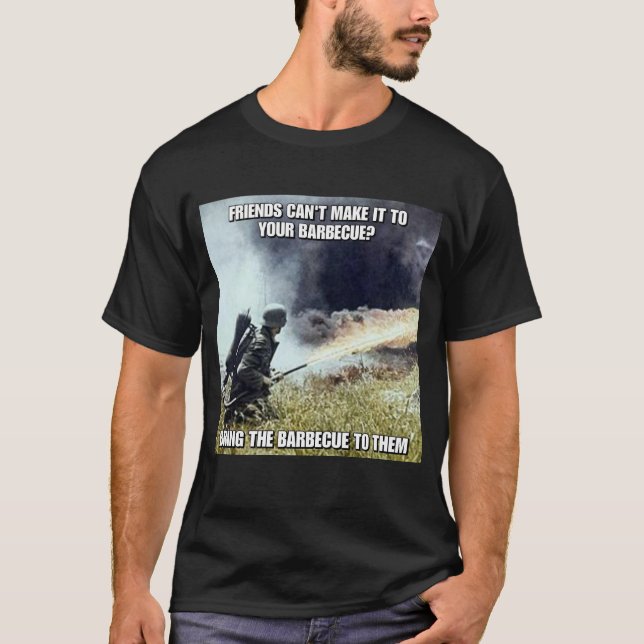 T-tröja för WW2 Flammenwerfer T Shirt (Framsida)