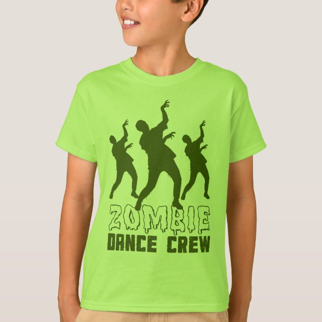 T-tröja för Zombiedansbesättning T Shirt (Framsida)