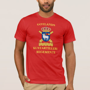 T-tröja Gotlands Kustartilleriregemente. Tee Shirt