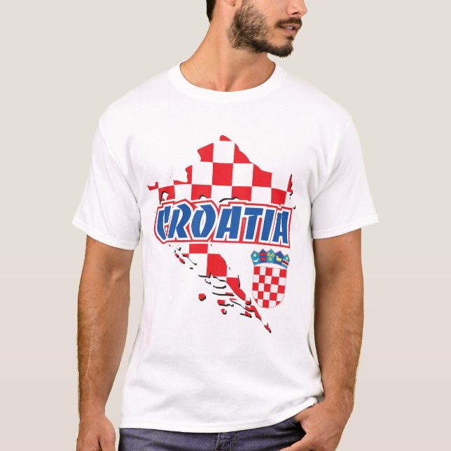 T-tröja - Kroatien T Shirt (Framsida)