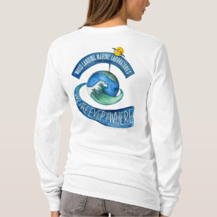 T-tröja (kvinnor): långärmaden är vi överallt t-shirt