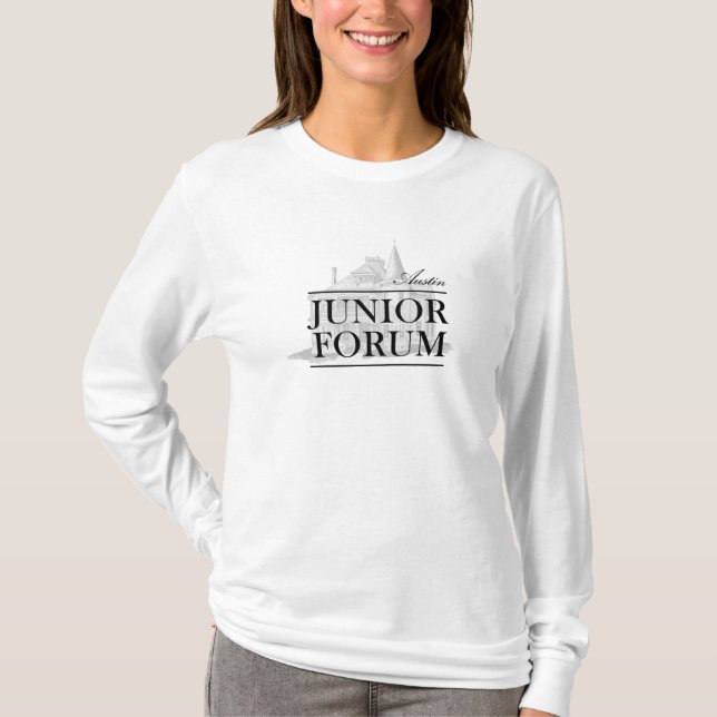 T-tröja LS, AJF-logotyp Tee Shirt (Framsida)