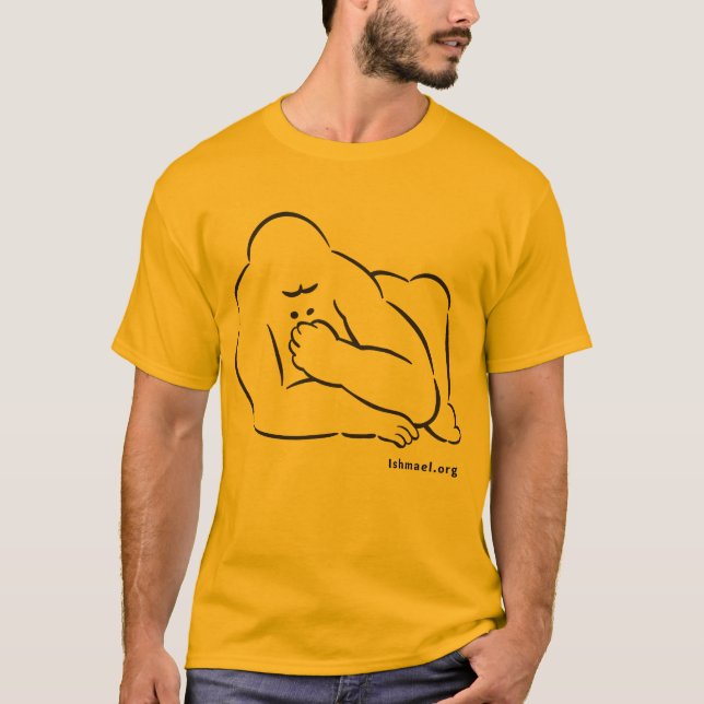 T-tröja med den Ishmael teckningen T Shirt (Framsida)