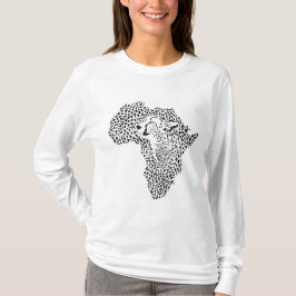 T-tröja med den original- designen av afrikan - t shirt