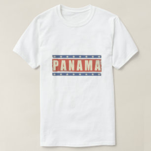 T-tröja med det kalla Panama flaggatrycket T-shirt