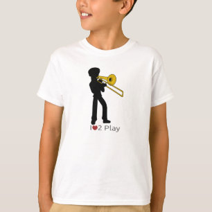 T-tröja med illustrationen av trombonisten t-shirt