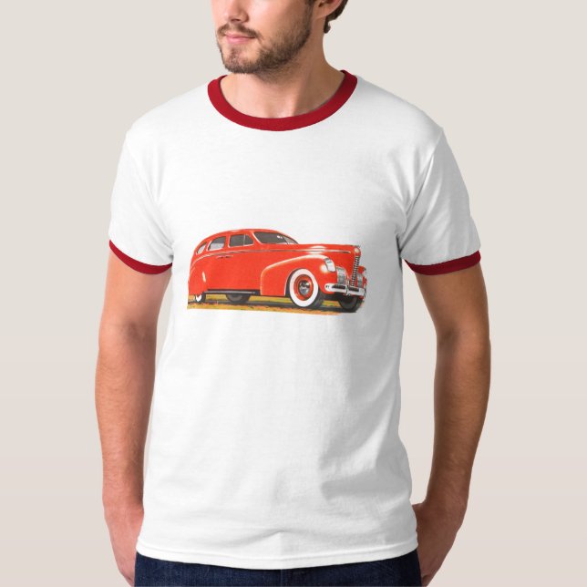 T-tröja med klassikerbilen.  Nash 1939 T Shirt (Framsida)