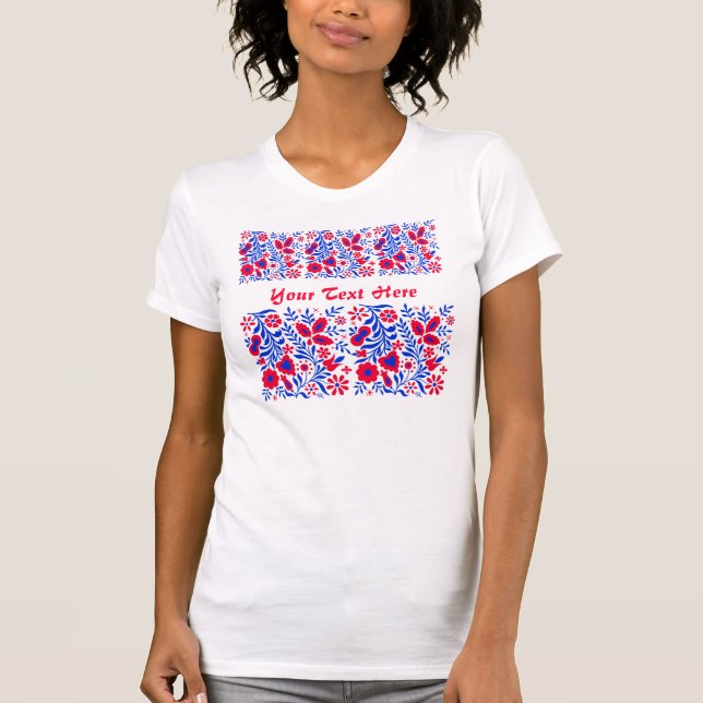 T-tröja med slovenska motiv i medborgarefärger tee shirt (Framsida)
