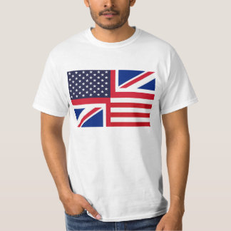 T-tröja med stars och stripes och fackliga Jack. Tee Shirt