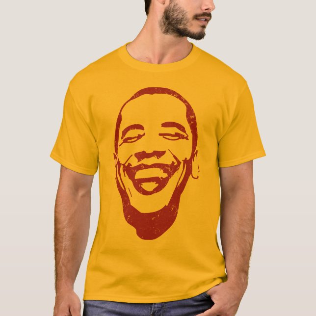 T-tröja Obama "för smittsamt leende" T-shirt (Framsida)