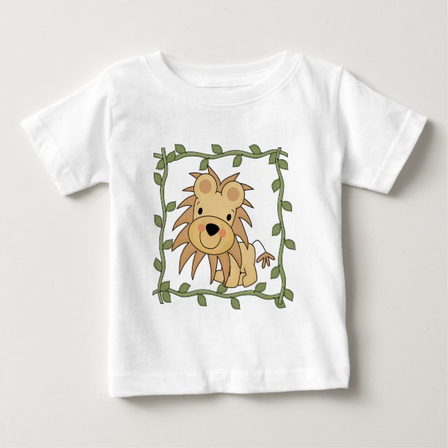 T-tröja och gåvor för baby lejona tee shirt (Framsida)