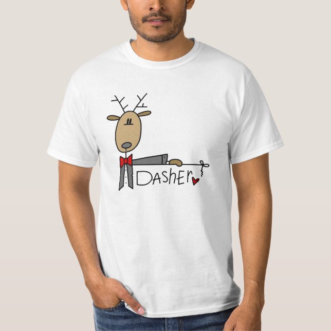 T-tröja och gåvor för Dasher renjul T-shirt (Framsida)