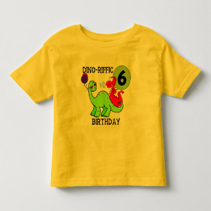 T-tröja och gåvor för Dinosaur6efödelsedag T Shirt