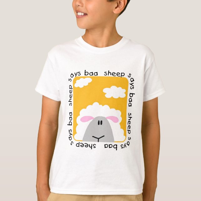 T-tröja och gåvor för fårnågot att sägaBaa T-shirt (Framsida)