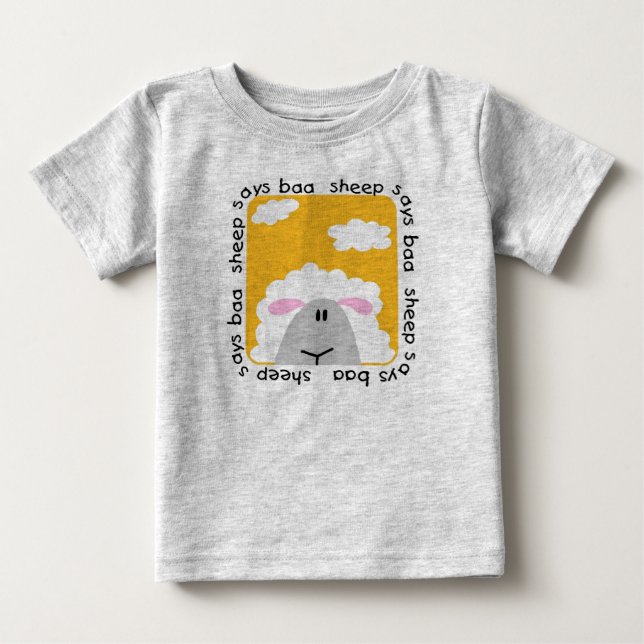 T-tröja och gåvor för fårnågot att sägaBaa Tee Shirt (Framsida)