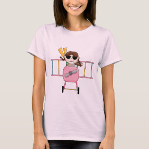 T-tröja och gåvor för flicka pilot- t-shirt