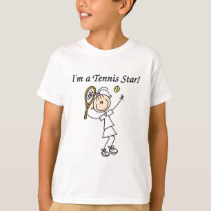 T-tröja och gåvor för flickatennisstjärna t shirt