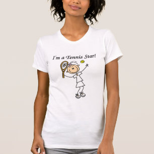 T-tröja och gåvor för flickatennisstjärna t shirt
