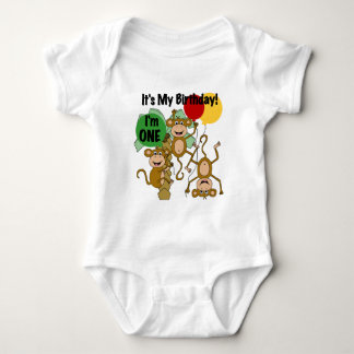 T-tröja och gåvor för födelsedag för apasken 1st t-shirt