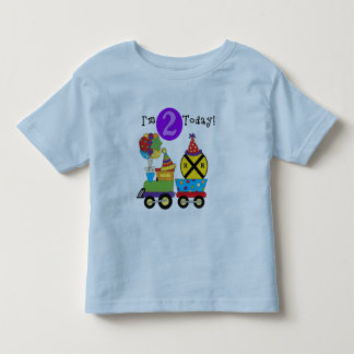 T-tröja och gåvor för födelsedag för födelsedagtåg tee shirt