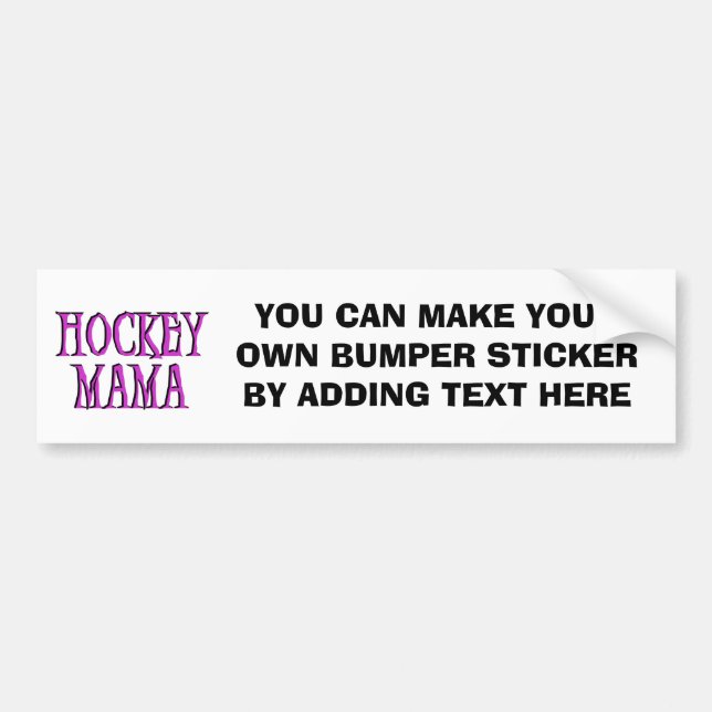 T-tröja och gåvor för hockeymammashock rosa bildekal (Framsidan)
