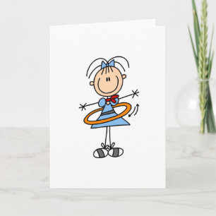 T-tröja och gåvor för Hula ringstick figur Kort