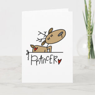 T-tröja och gåvor för Prancer renjul Helgkort