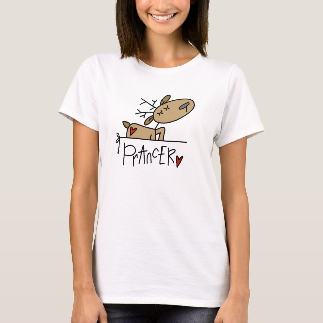 T-tröja och gåvor för Prancer renjul Tröja (Framsida)