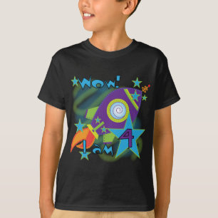 T-tröja och gåvor för raketfrakt4e födelsedage tee shirt