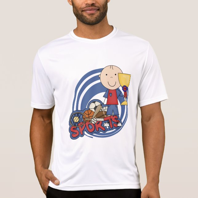 T-tröja och gåvor för sportpojkemästare tröja (Framsida)