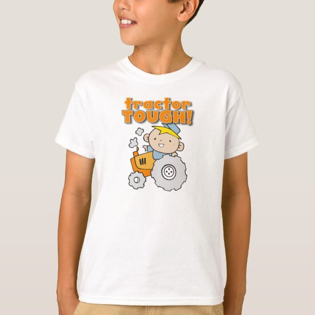 T-tröja och gåvor för traktor tuffa t shirt (Framsida)