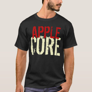 T-tröja roliga Apple kärnar ur anpassadeplagget T-shirt