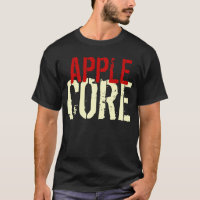 T-tröja roliga Apple kärnar ur anpassadeplagget