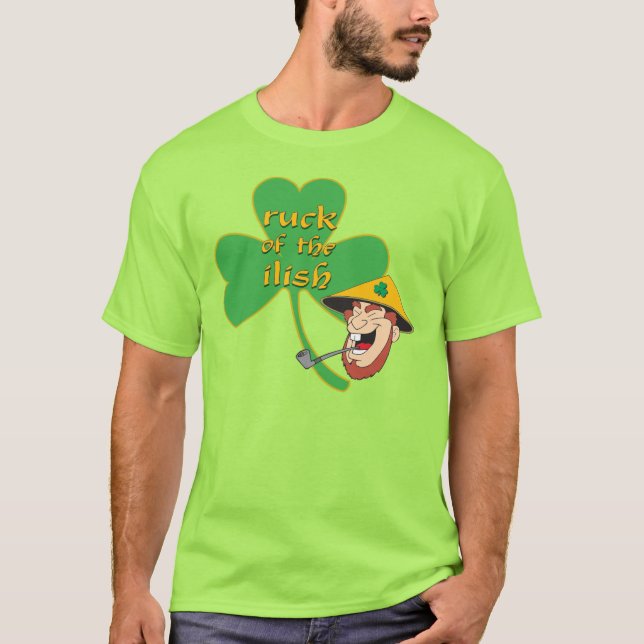 T-tröja - "ruck av det ilish ", t shirt (Framsida)