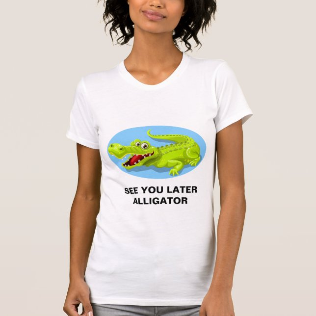 T-TRÖJA - SE DIG MER SISTNÄMND ALLIGATOR T SHIRT (Framsida)