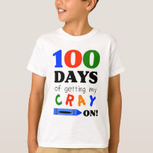 T-tröja som firar 100 dagar av dagiset