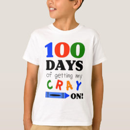 T-tröja som firar 100 dagar av dagiset tee shirt
