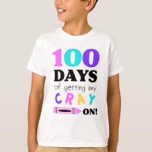 T-tröja som firar 100 dagar av dagiset