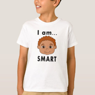 T-tröja som ler pojken mig SMART förmiddag Tee Shirt