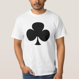 T-tröja svartklubb som leker kortsymbol t-shirt