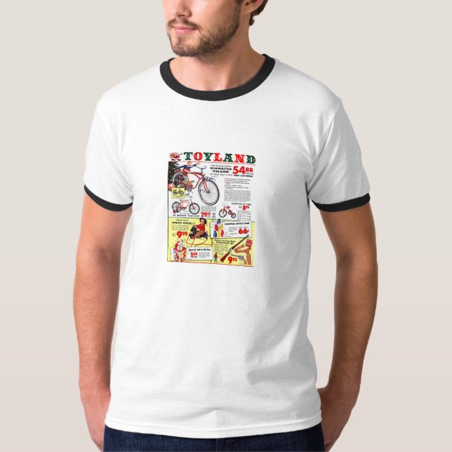 T-tröja - Toyland - 50-tal - jul - leksaker Tee Shirt (Framsida)