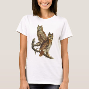 T-tröja: Underbar Horned uggla av John Audubon T Shirt