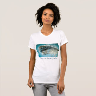 T-tröjahopp är saken med fjädrar t shirt