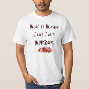 T-tröjakött är mord, smakligt som är smakligt, t-shirt