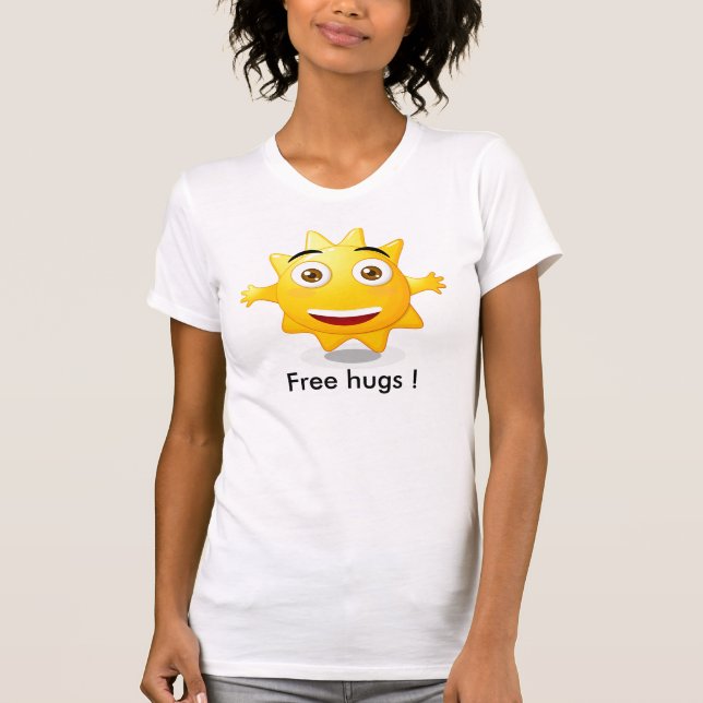 T-tröjakvinnan frigör kramar! t-shirt (Framsida)